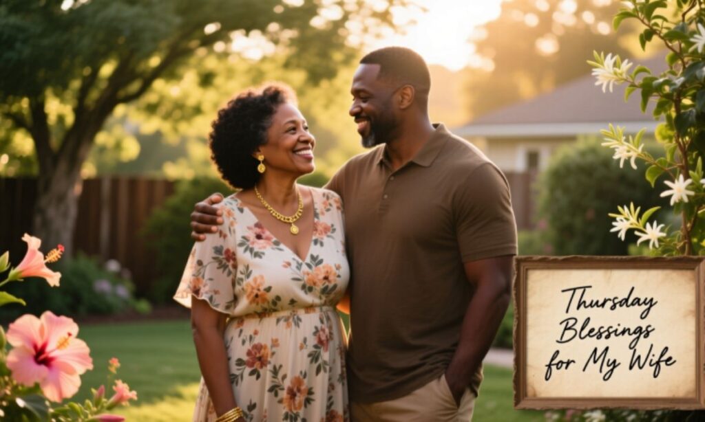 African American Thursday Blessings for Wife