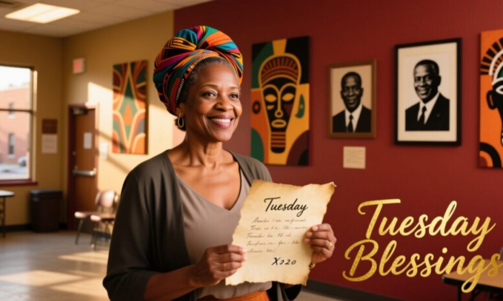 African American Tuesday Blessings in English