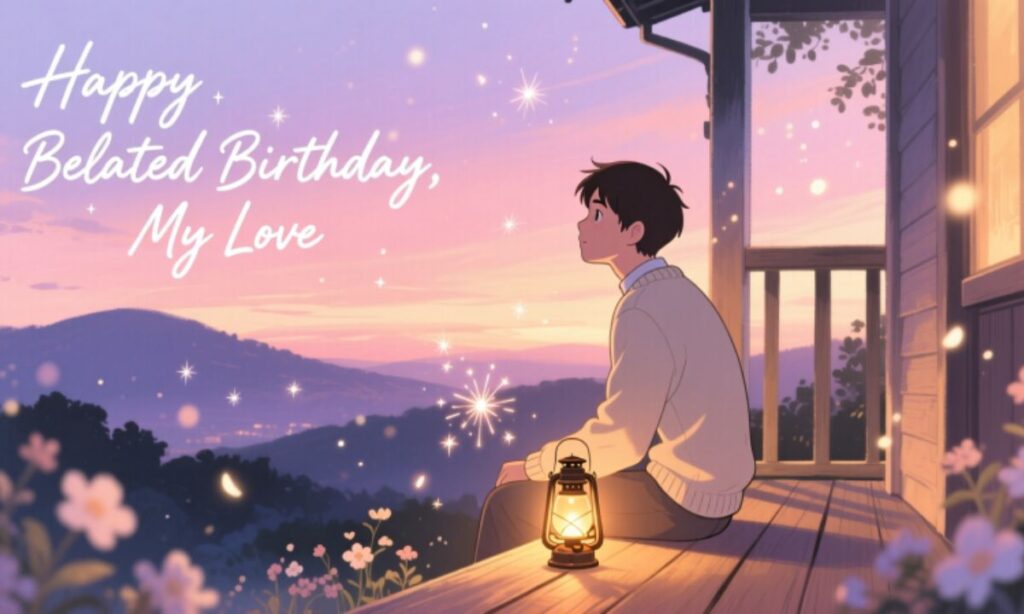 Beautiful Belated Birthday Wishes for Him