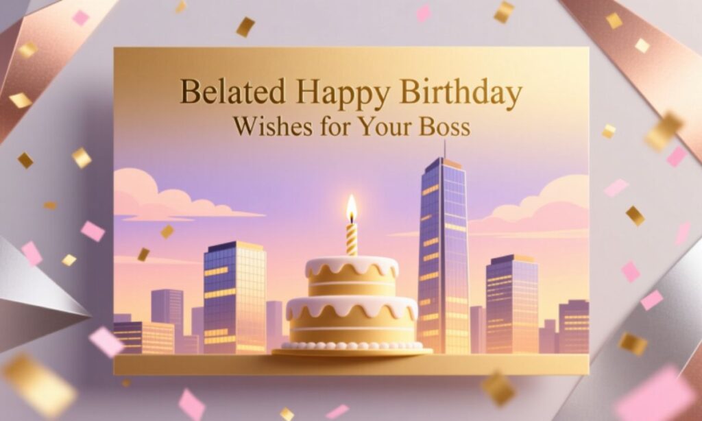 Belated Happy Birthday Wishes for Your Boss