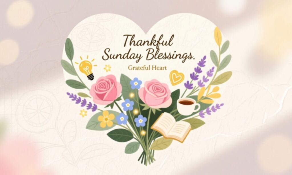 Grateful Heart, Thankful Sunday Blessings Quotes