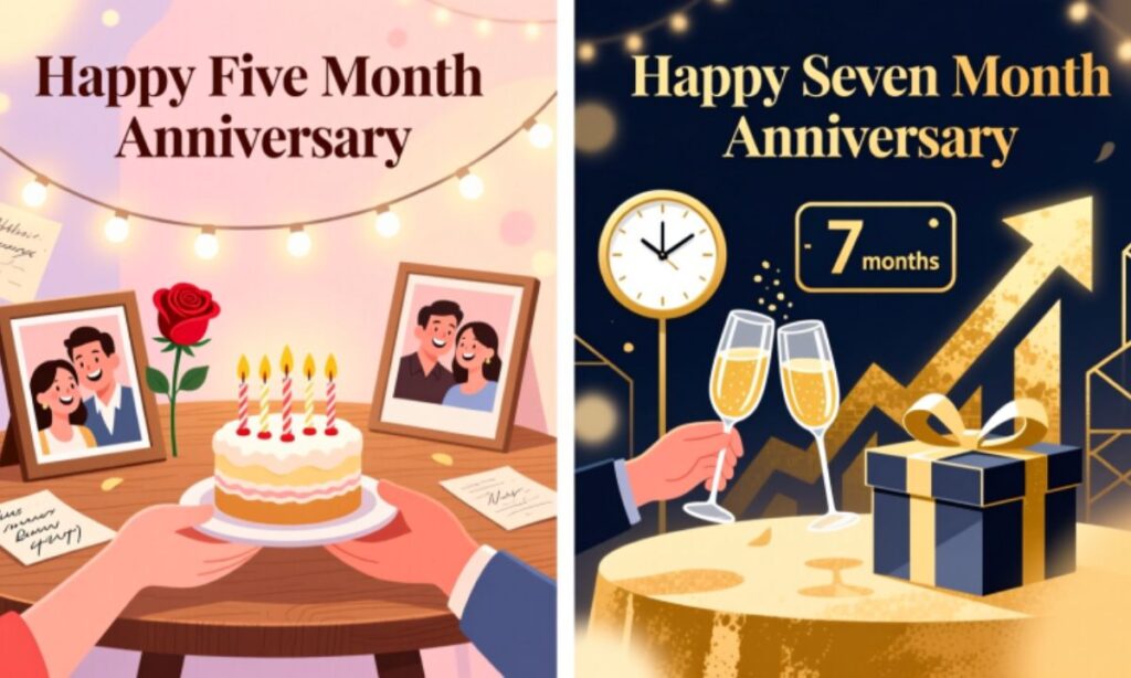 Happy Five Month Anniversary vs. Happy Seven Month Anniversary: How Celebrations Differ