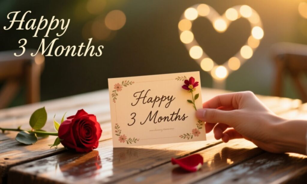 Happy Three-Month Anniversary Captions