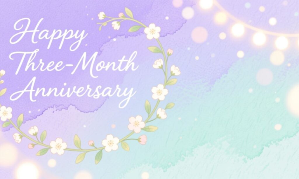 Happy Three-Month Anniversary Text