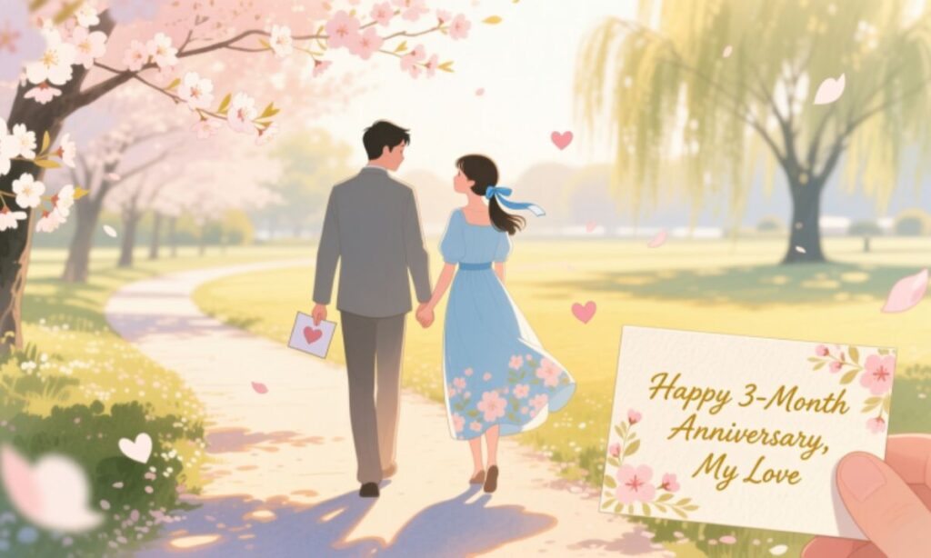 Happy Three-Month Anniversary Wishes for Wife