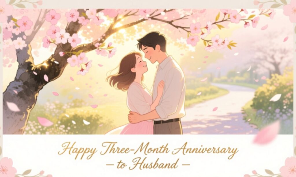 Happy Three-Month Anniversary to Husband