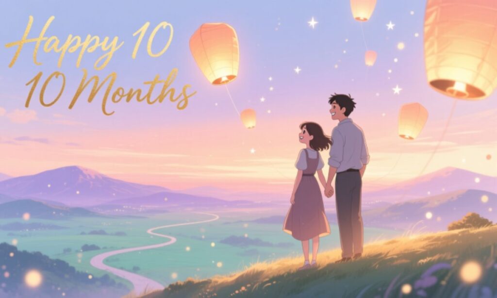 Long Distance Happy Ten Month Anniversary Wishes