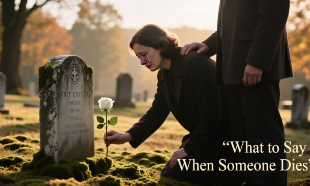What to Say When Someone Dies