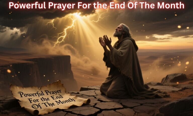 Powerful Prayer For the End Of The Month