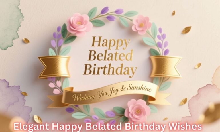 Elegant Happy Belated Birthday Wishes