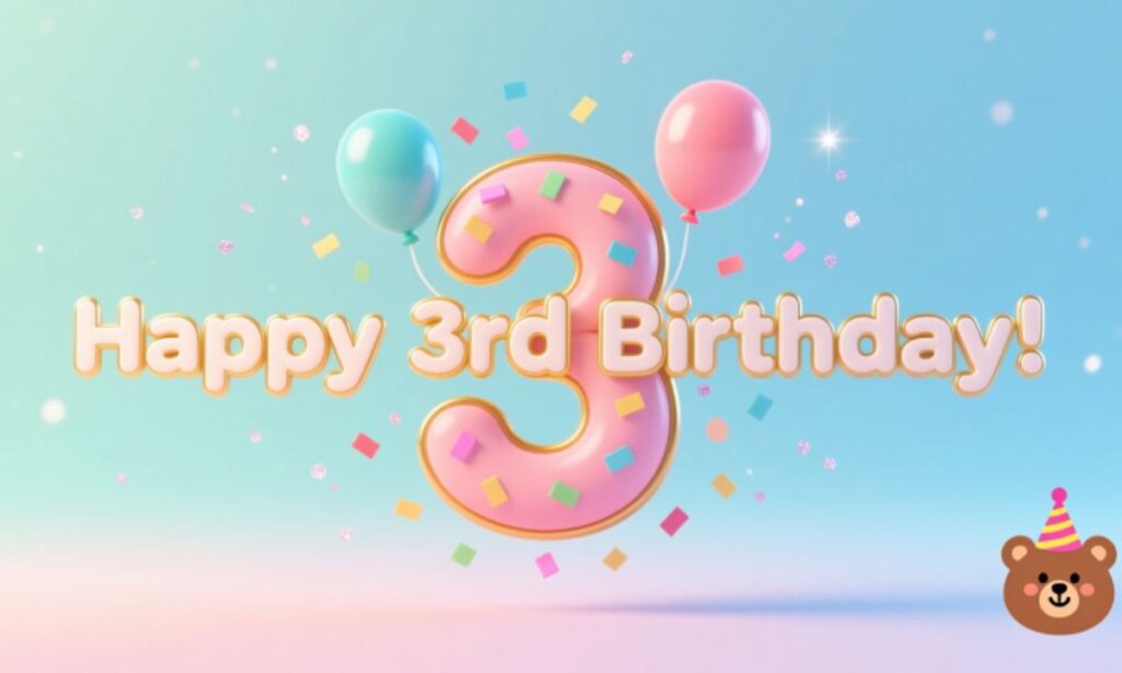 short-and-shareable-happy-3rd-birthday-captions-for-social-media