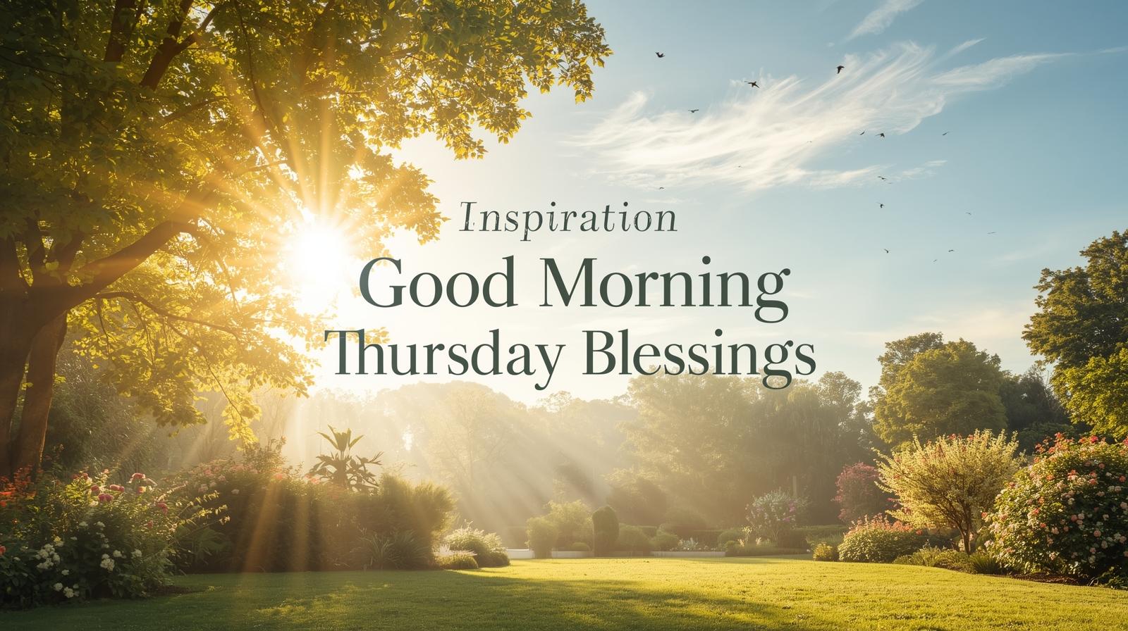inspiration good morning thursday blessings